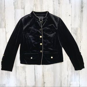 Who What Wear | NWT Black Gold Velvet Blazer